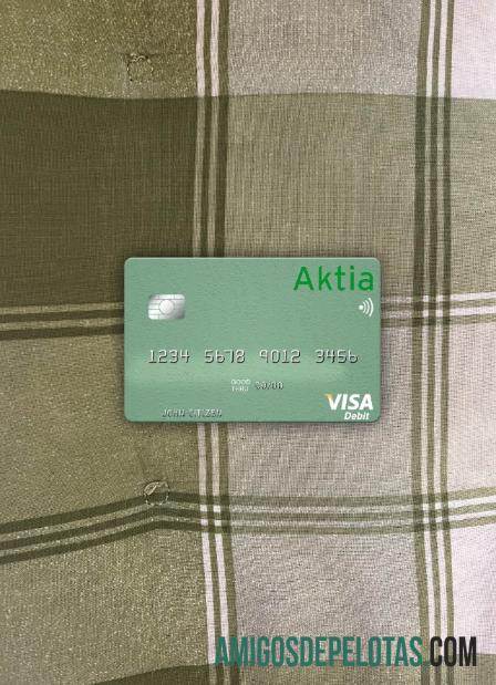 Finlândia Aktia Savings Bank Visa Cartão de Débito Photolook Front amostra